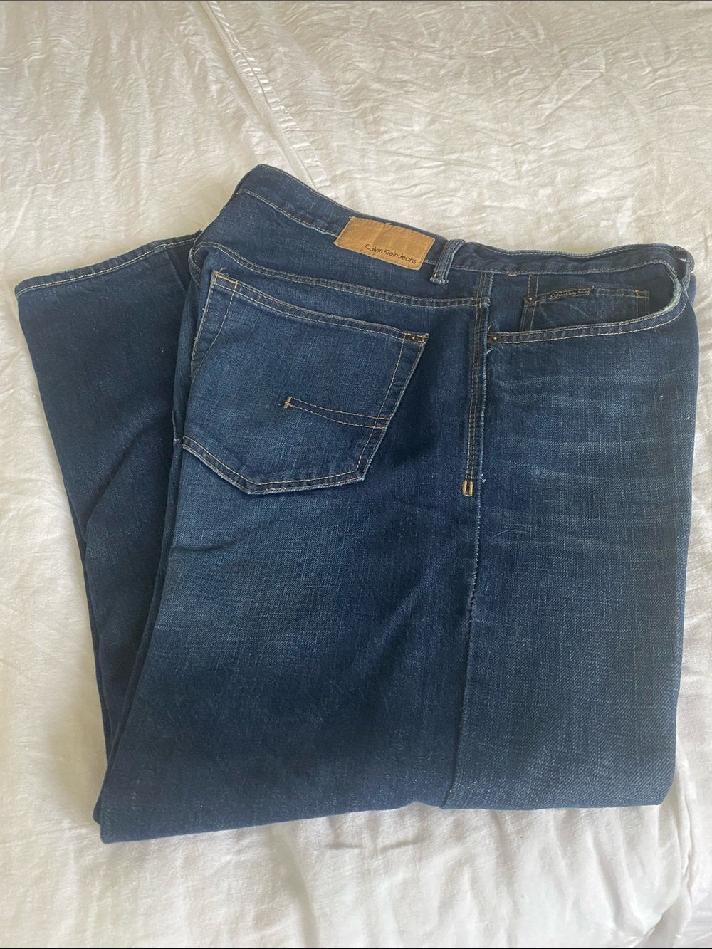 Calvin Klein Jeans Men's Indigo Straight-Leg Denim